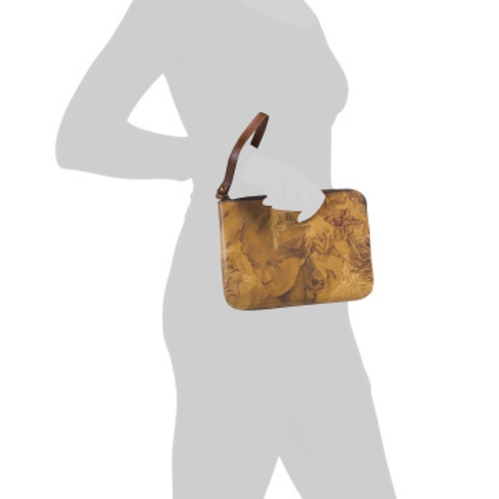 Patricia Nash Leather Cassini Brown Leather Wristlet - Picture 2 of 5
